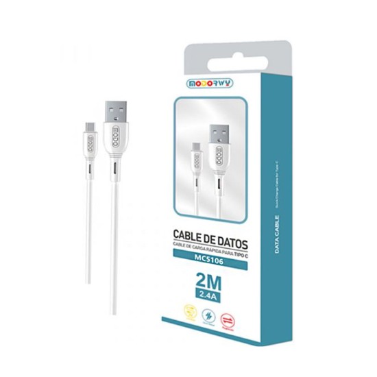 Modorwy Cable MC5106 Type-C 2.4A 2m White